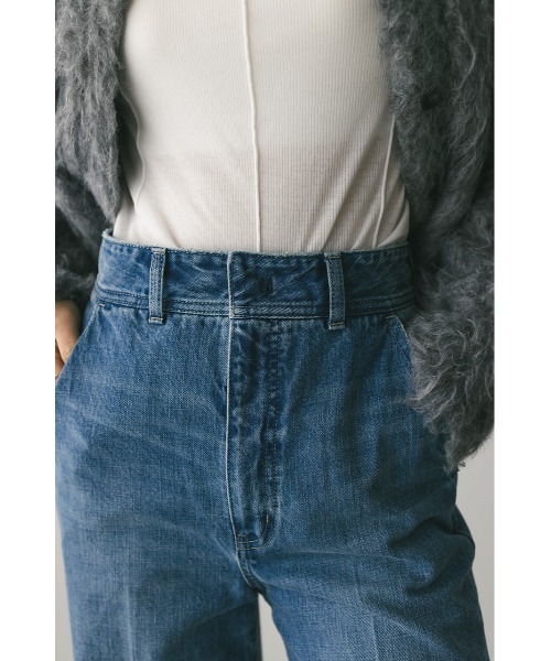 STYLEMIXER（スタイルミキサー）の「センタープレスストレートデニム（デニムパンツ・レディース・ライトブルー/インディゴブルー・X-SMALL/SMALL/MEDIUM）」の5枚目の写真