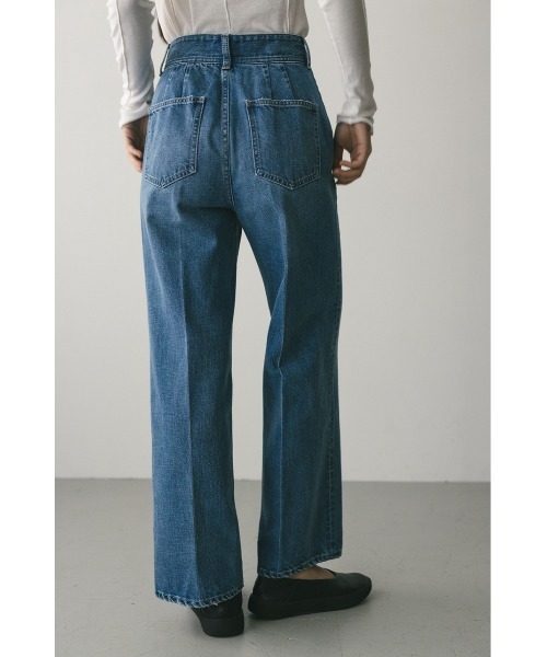 STYLEMIXER（スタイルミキサー）の「センタープレスストレートデニム（デニムパンツ・レディース・ライトブルー/インディゴブルー・X-SMALL/SMALL/MEDIUM）」の7枚目の写真