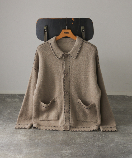 ハンド ステッチ ブラッシュド カーディガン（カーディガン/ボレロ