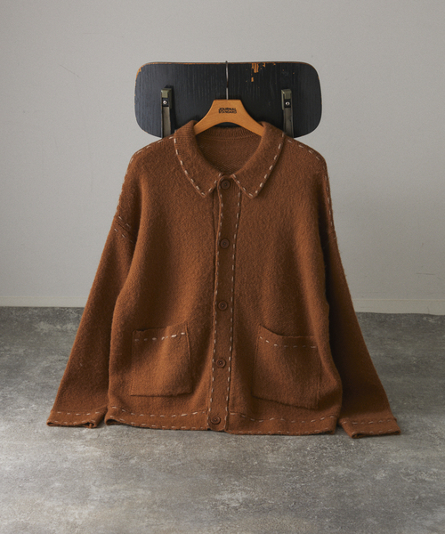 ジャーナルスタンダード　ハンドステッチカーディガン ハンド ステッチ ブラッシュド カーディガン（カーディガン）｜JOURNAL