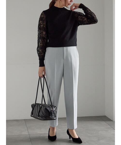 Te chichi（テチチ）の「【宮本茉由着用】ダブルクロスペンシルパンツ《2025winter catalog item》（その他パンツ・レディース・ミント/ピンク/オフホワイト・F）」の15枚目の写真