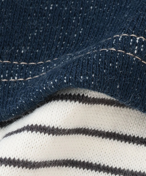 petit main（プティマイン）の「総刺しゅう衿つきカバーオール（ロンパース・キッズ・ネイビー/ホワイト系その他・70cm/80ｃｍ）」の15枚目の写真