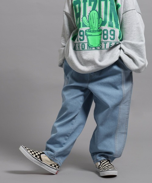 GEORGE'S(ジョージズ)の「【KIDS】デニムラインパンツ(デニムパンツ・キッズ・ブラック/ライトブルー・110/130/150)」の2枚目の写真