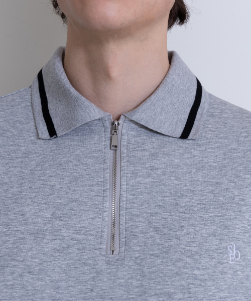SELITIO(セレティオ)の「ラインポイントハーフジップスウェットグレー(スウェット・メンズ・グレー・MEDIUM/LARGE/X-LARGE)」の3枚目の写真