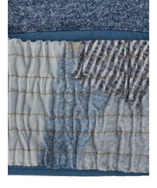 Ameri（アメリ）の「DENIM PATCHWORK PRINT BUSTIER（チューブトップ・レディース・ブラック/ブルー・SMALL/MEDIUM）」の16枚目の写真