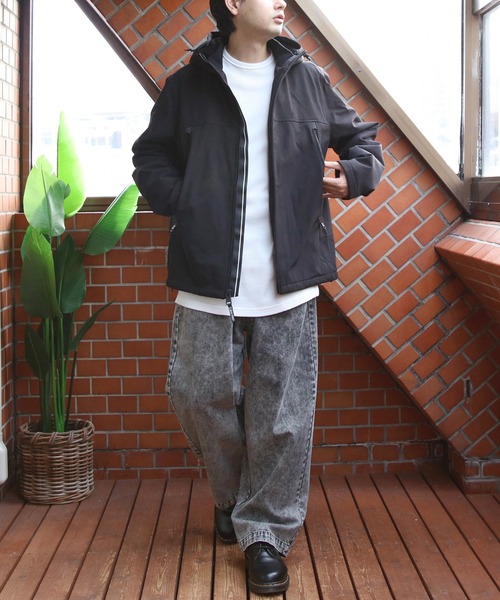 Calvin Klein(カルバン・クライン)の「Calvin Kleinボアフードジャケット(ブルゾン・メンズ・ブラック・X-LARGE/MEDIUM/LARGE)」の6枚目の写真
