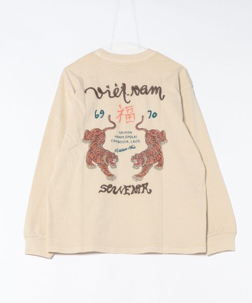 KRIFF MAYER（クリフメイヤー）の「【綿100％】スーベニア刺繍ロンT(虎)（Tシャツ/カットソー・メンズ・チャコール/サンドベージュ/オレンジ/パープル・MEDIUM/LARGE/X-LARGE）」の18枚目の写真