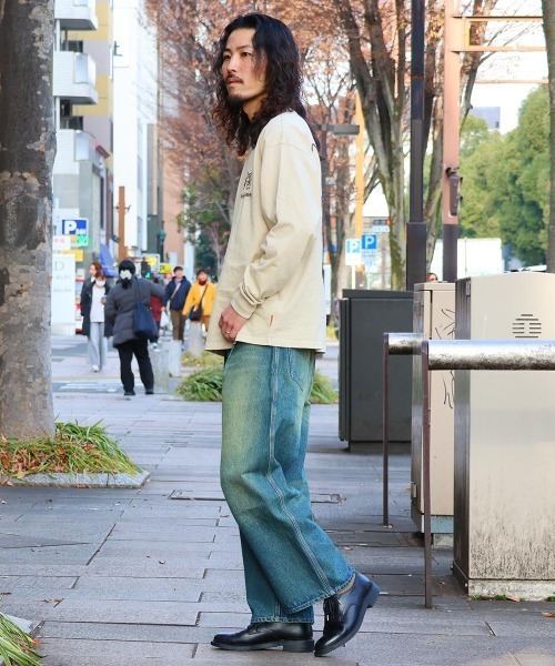 KRIFF MAYER（クリフメイヤー）の「【綿100％】スーベニア刺繍ロンT(虎)（Tシャツ/カットソー・メンズ・チャコール/サンドベージュ/オレンジ/パープル・MEDIUM/LARGE/X-LARGE）」の8枚目の写真