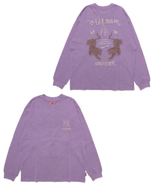 KRIFF MAYER（クリフメイヤー）の「【綿100％】スーベニア刺繍ロンT(虎)（Tシャツ/カットソー・メンズ・チャコール/サンドベージュ/オレンジ/パープル・MEDIUM/LARGE/X-LARGE）」の17枚目の写真