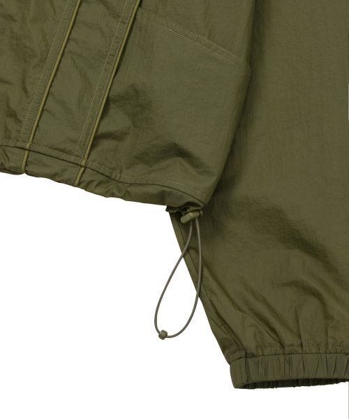 Ripstop Crop Windbreaker Khaki