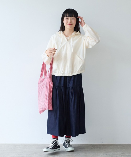 bulle de savon（ビュルデサボン）の「5.5oz denim ヒラリスカート（スカート・レディース・インディゴブルー・FREE）」の3枚目の写真