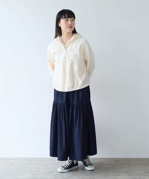 bulle de savon（ビュルデサボン）の「5.5oz denim ヒラリスカート（スカート・レディース・インディゴブルー・FREE）」の4枚目の写真