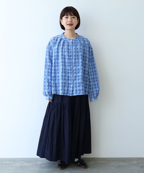 bulle de savon（ビュルデサボン）の「5.5oz denim ヒラリスカート（スカート・レディース・インディゴブルー・FREE）」の15枚目の写真