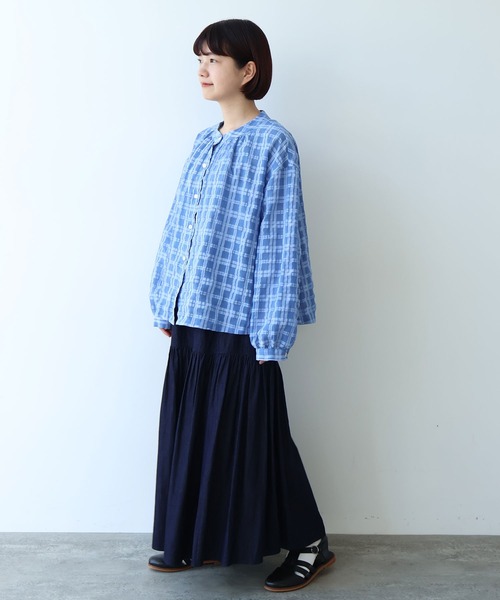 bulle de savon（ビュルデサボン）の「5.5oz denim ヒラリスカート（スカート・レディース・インディゴブルー・FREE）」の19枚目の写真