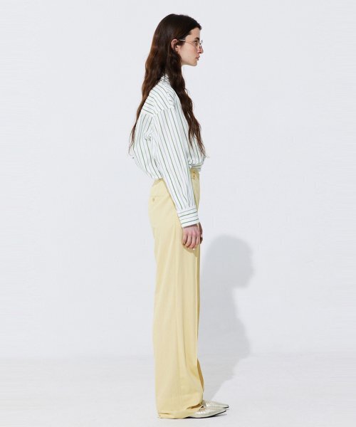 WNDERKAMMER(ブンダーカンマー)の「ベルト付きストレートトラウザー_イエロー(その他パンツ・レディース・その他・MEDIUM/SMALL/X-SMALL)」の2枚目の写真