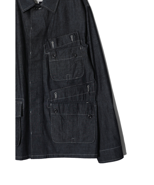 HORLISUN（ホーリーサン）の「Halfmoon Chambray Fatigue Jacket Dark Navy（ナイロンジャケット・レディース・その他・LARGE/SMALL/MEDIUM）」の4枚目の写真