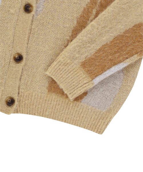 ENDOOR(エンドア)の「Blend knit cardigan (beige)(カーディガン/ボレロ・メンズ・Beige・1/2)」の12枚目の写真