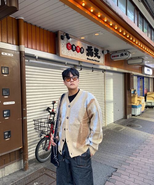 ENDOOR(エンドア)の「Blend knit cardigan (beige)(カーディガン/ボレロ・メンズ・Beige・1/2)」の8枚目の写真
