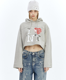 Crop Hoody Grey