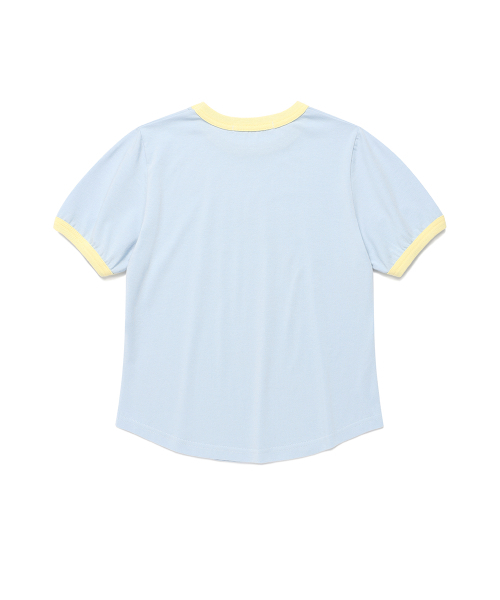 Cavish(カビシ)の「W INVADER RINGER SS TEE BLUE(CV2FMFT511A)(Tシャツ/カットソー・レディース・ブルー・FREE)」の4枚目の写真