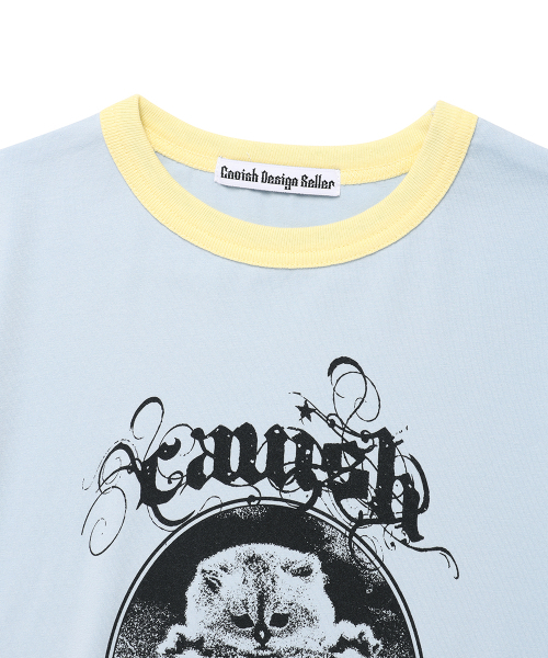 Cavish(カビシ)の「W INVADER RINGER SS TEE BLUE(CV2FMFT511A)(Tシャツ/カットソー・レディース・ブルー・FREE)」の5枚目の写真