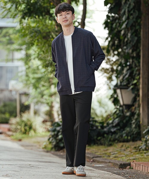 CALL&RESPONSE（コールアンドレスポンス）の「mj11302- MA1ブルゾン-グレンチェック(261-1103-05)（MA-1・メンズ・ネイビー・5/4/2）」の5枚目の写真