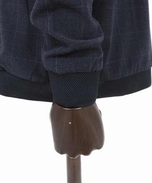 CALL&RESPONSE（コールアンドレスポンス）の「mj11302- MA1ブルゾン-グレンチェック(261-1103-05)（MA-1・メンズ・ネイビー・5/4/2）」の15枚目の写真