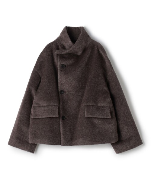 GALERIE VIE（ギャルリー ヴィー）の「コットンシルク ノーカラー