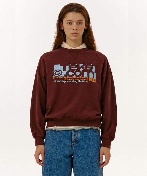 TEKET(テケット)の「Folder Sweatshirt Brown(スウェット・メンズ・その他・SMALL/MEDIUM/LARGE)」の1枚目の写真