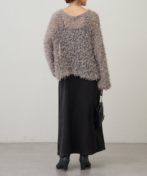 SHENERY（シーナリー）の「サテンキャミワンピース（ワンピース・レディース・ベージュ/ブラック・FREE）」の13枚目の写真