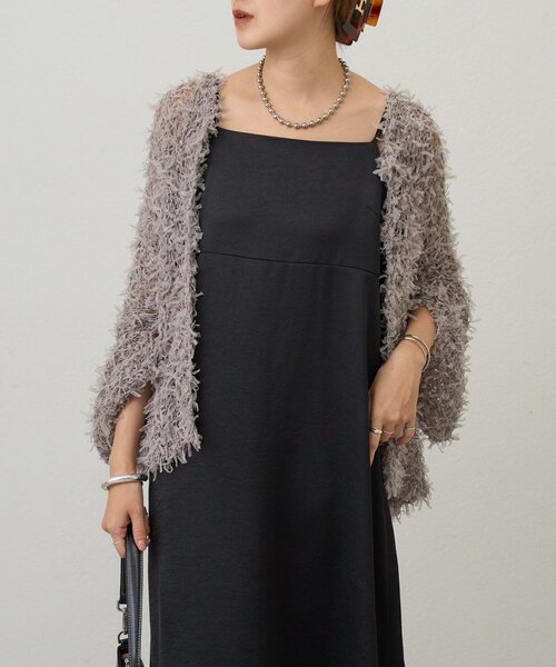 SHENERY（シーナリー）の「サテンキャミワンピース（ワンピース・レディース・ベージュ/ブラック・FREE）」の15枚目の写真