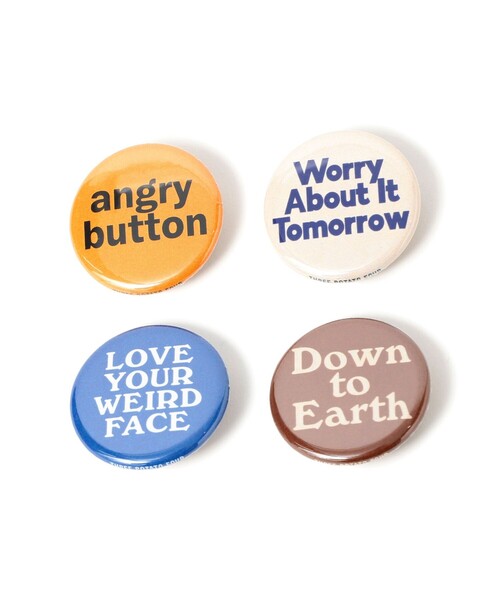 BEAMS BOY（ビームスボーイ）の「THREE POTATO FOUR / 缶バッジ 4pcs（その他・レディース・その他1/その他/その他3/その他2・ONE SIZE）」の4枚目の写真