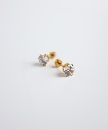 TUWAKRIM（トゥワクリム）の「【TUWAKRIM】ジルコニア縦づめピアス（ピアス（両耳用））」