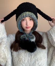 ニットキャップ/ビーニー キャップ ウサギ」に該当する帽子