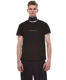 HONEY MOON EMBROIDERED COTTON AND COTTON-NYLON T-SHIRT (BLACK)