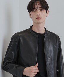 tk.TAKEO KIKUCHI（ティーケータケオキクチ）の「【本革】ラムレザーシングルライダース（ライダースジャケット）」