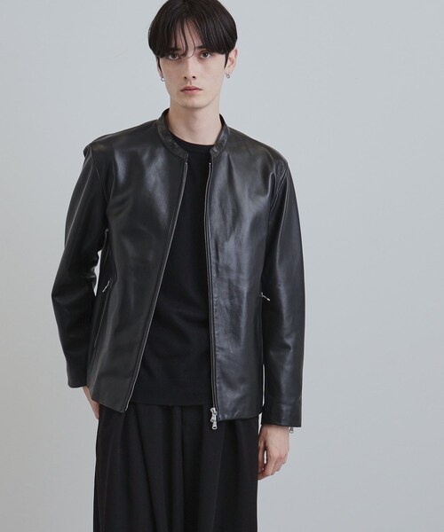 tk.TAKEO KIKUCHI（ティーケータケオキクチ）の「【本革】ラムレザーシングルライダース（ライダースジャケット・メンズ・ブラック・04/03/02/01）」の8枚目の写真