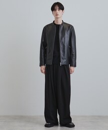 tk.TAKEO KIKUCHI（ティーケータケオキクチ）の「【本革】ラムレザーシングルライダース（ライダースジャケット）」