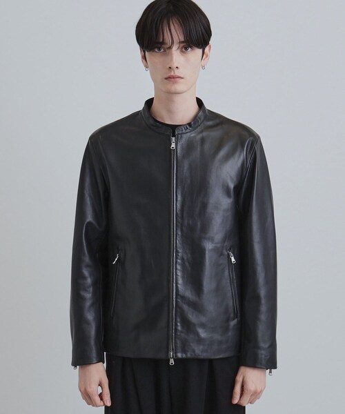 tk.TAKEO KIKUCHI（ティーケータケオキクチ）の「【本革】ラムレザーシングルライダース（ライダースジャケット・メンズ・ブラック・04/03/02/01）」の11枚目の写真