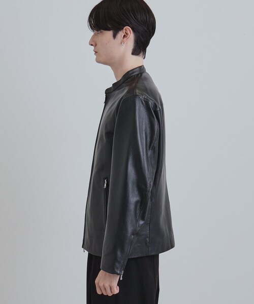 tk.TAKEO KIKUCHI（ティーケータケオキクチ）の「【本革】ラムレザーシングルライダース（ライダースジャケット・メンズ・ブラック・04/03/02/01）」の12枚目の写真