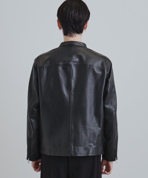 tk.TAKEO KIKUCHI（ティーケータケオキクチ）の「【本革】ラムレザーシングルライダース（ライダースジャケット・メンズ・ブラック・04/03/02/01）」の13枚目の写真