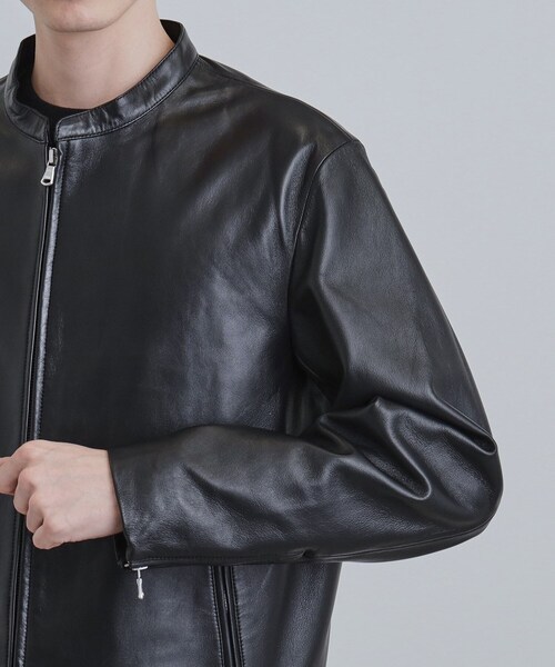 tk.TAKEO KIKUCHI（ティーケータケオキクチ）の「【本革】ラムレザーシングルライダース（ライダースジャケット・メンズ・ブラック・04/03/02/01）」の15枚目の写真