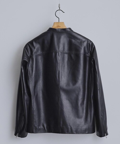 tk.TAKEO KIKUCHI（ティーケータケオキクチ）の「【本革】ラムレザーシングルライダース（ライダースジャケット・メンズ・ブラック・04/03/02/01）」の2枚目の写真