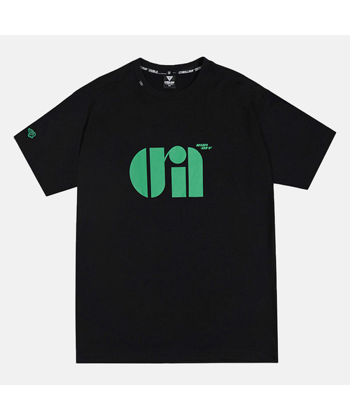 CORALIAN(コラリアン)の「ロゴグラフィックコットンTシャツブラック(Tシャツ/カットソー・レディース・その他・S/M/L/2XL/XL/4XL/XS/3XL)」の1枚目の写真
