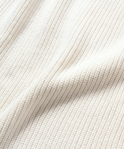 BEAMS LIGHTS Men's(ビームスライツ メンズ)の「BEAMS LIGHTS / 畦編みクルーネックニット(ニット/セーター・メンズ・オフホワイト/ベージュ/ネイビー・LARGE/MEDIUM/SMALL)」の8枚目の写真