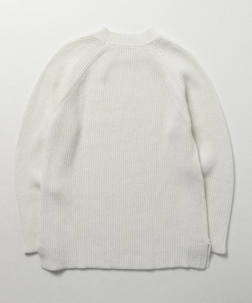 BEAMS LIGHTS Men's(ビームスライツ メンズ)の「BEAMS LIGHTS / 畦編みクルーネックニット(ニット/セーター・メンズ・オフホワイト/ベージュ/ネイビー・LARGE/MEDIUM/SMALL)」の12枚目の写真