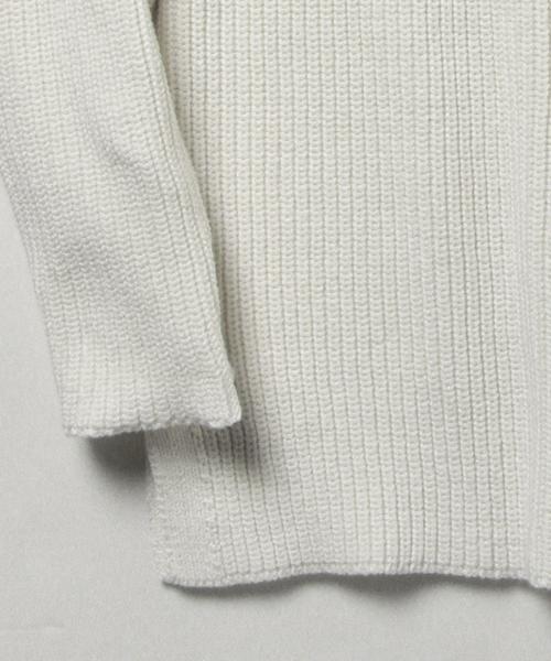 BEAMS LIGHTS Men's(ビームスライツ メンズ)の「BEAMS LIGHTS / 畦編みクルーネックニット(ニット/セーター・メンズ・オフホワイト/ベージュ/ネイビー・LARGE/MEDIUM/SMALL)」の14枚目の写真