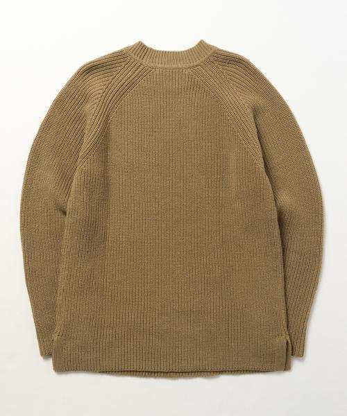 BEAMS LIGHTS Men's(ビームスライツ メンズ)の「BEAMS LIGHTS / 畦編みクルーネックニット(ニット/セーター・メンズ・オフホワイト/ベージュ/ネイビー・LARGE/MEDIUM/SMALL)」の16枚目の写真