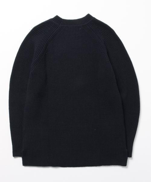BEAMS LIGHTS Men's(ビームスライツ メンズ)の「BEAMS LIGHTS / 畦編みクルーネックニット(ニット/セーター・メンズ・オフホワイト/ベージュ/ネイビー・LARGE/MEDIUM/SMALL)」の11枚目の写真