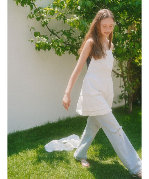 UNNOUT(アナウト)の「DETACHABLE COTTON MAXI DRESS IVORY(ワンピース・レディース・その他・FREE)」の3枚目の写真